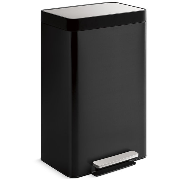 Kohler Stainless Steel 13 Gallon Step On Trash Can & Reviews Wayfair